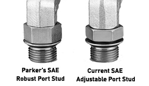 Parker's Robust Port Stud presents leaks